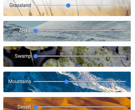 screenshot of terrain options